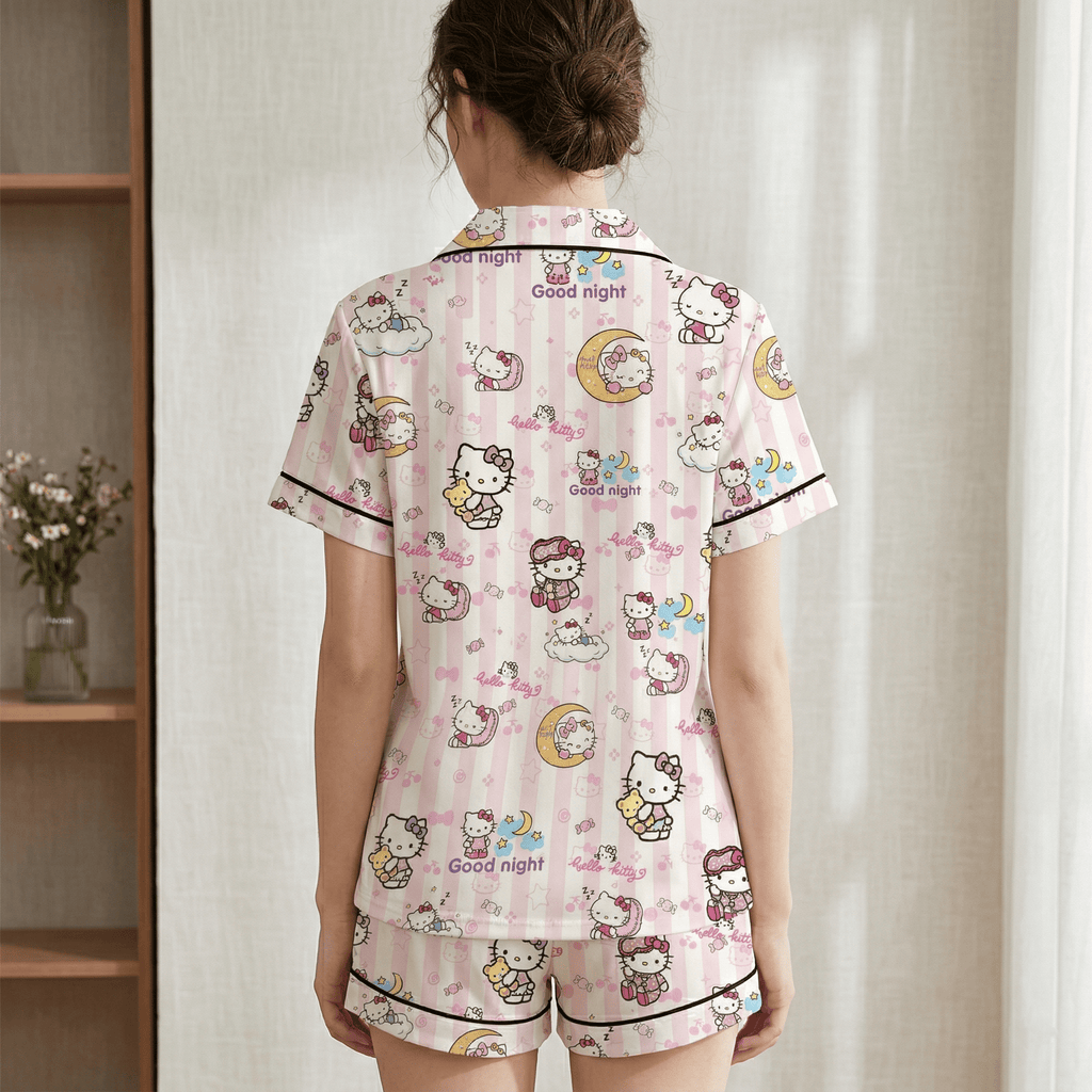 PREMIUM HLKT BUTTON SHORT PAJAMAS SET HTTT