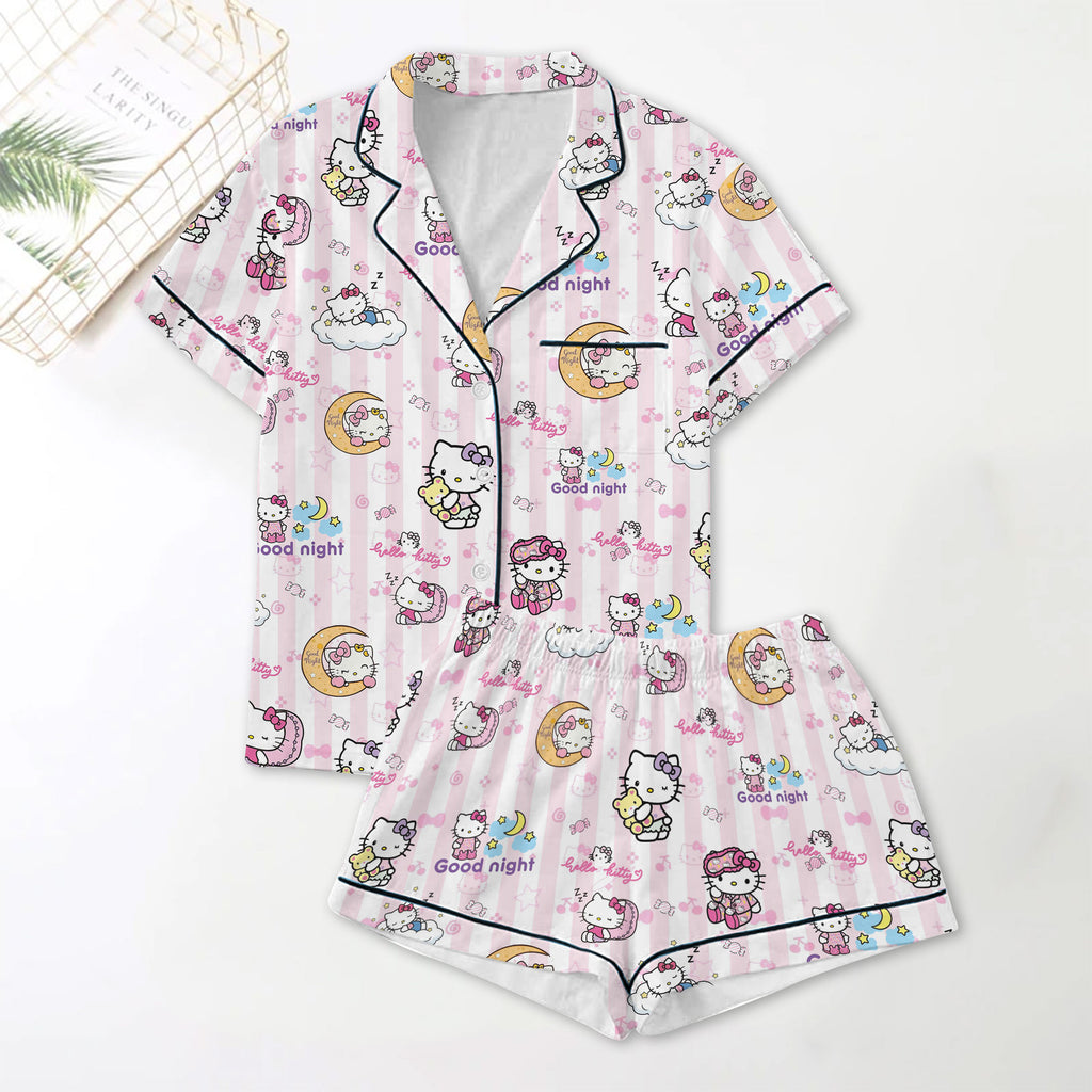 PREMIUM HLKT BUTTON SHORT PAJAMAS SET HTTT