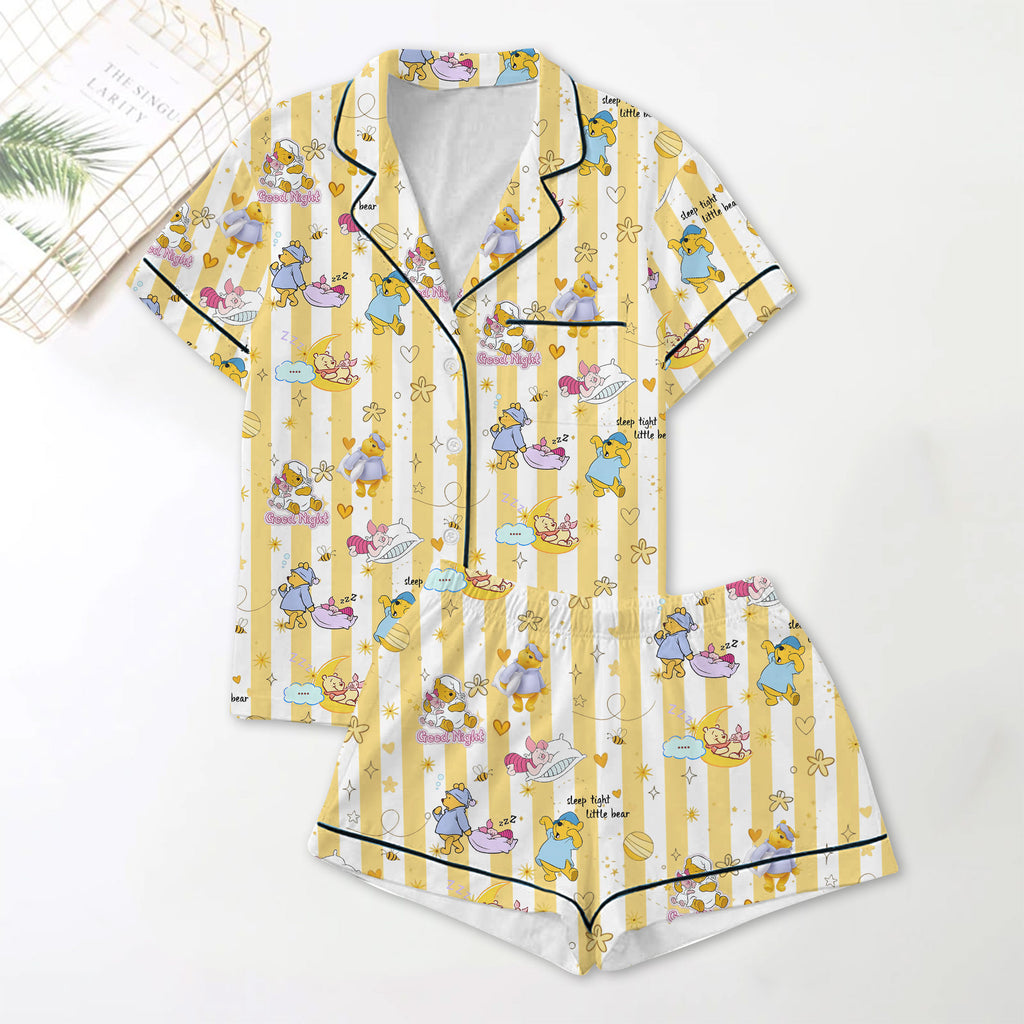 PREMIUM WNTP BUTTON SHORT PAJAMAS SET HTTT