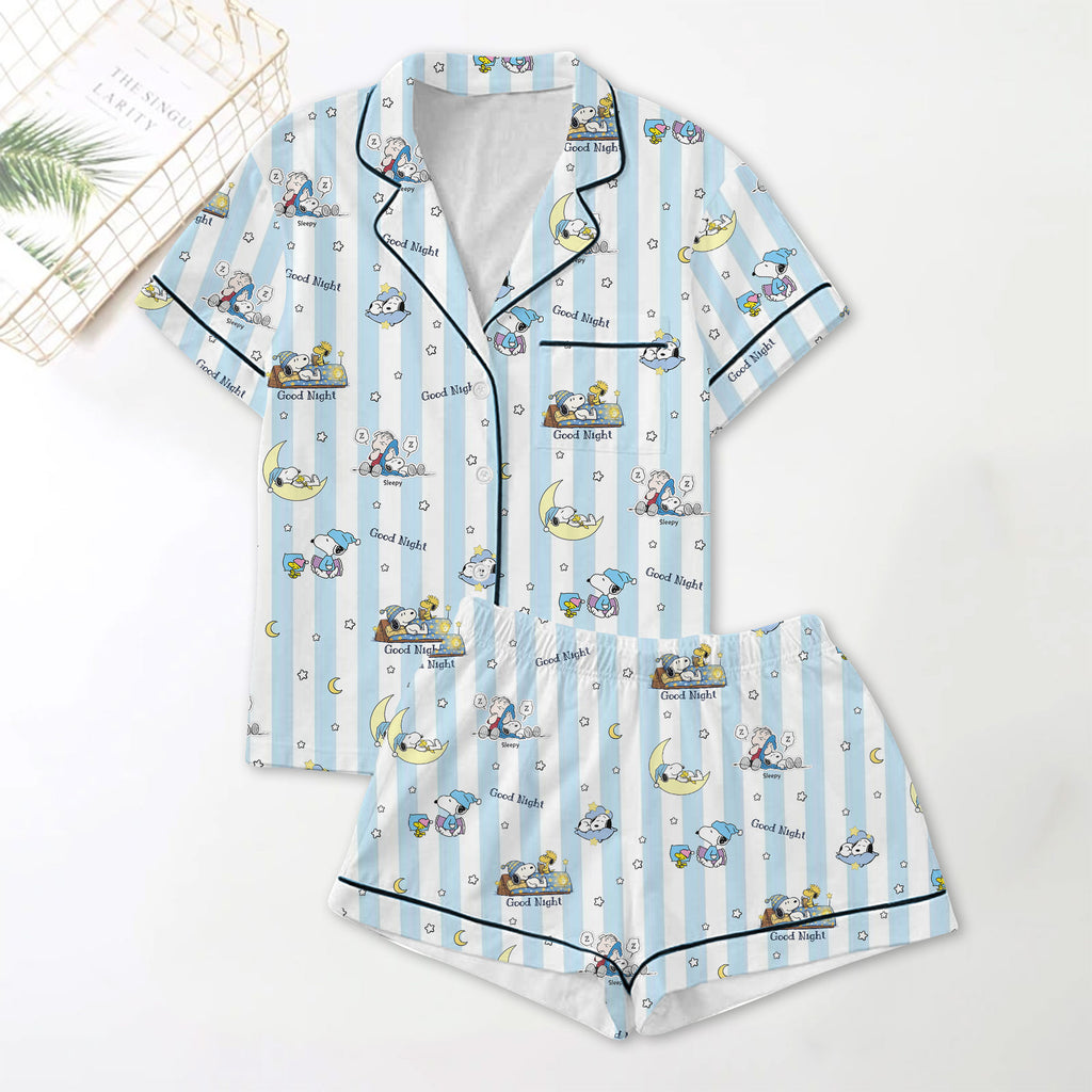PREMIUM SNPY BUTTON SHORT PAJAMAS SET HTTT