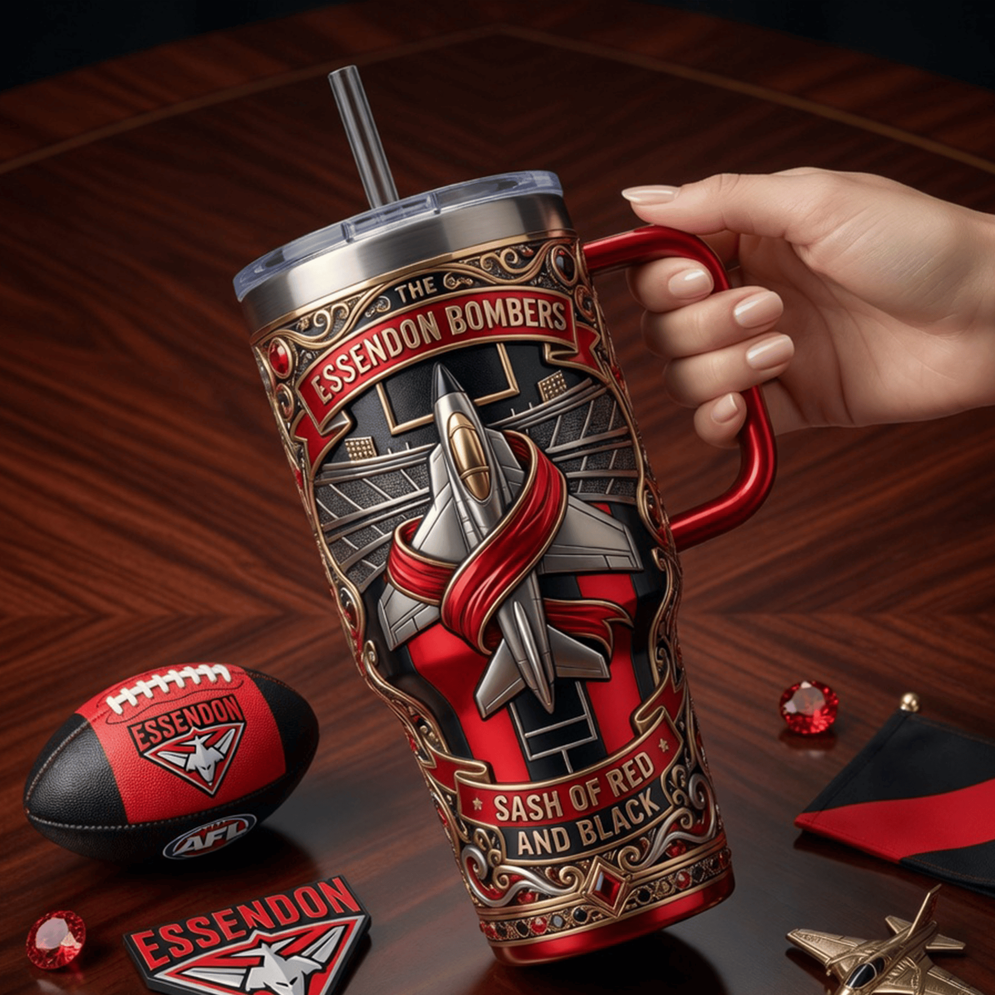 ESD 40oz Tumbler With Handle LNTH
