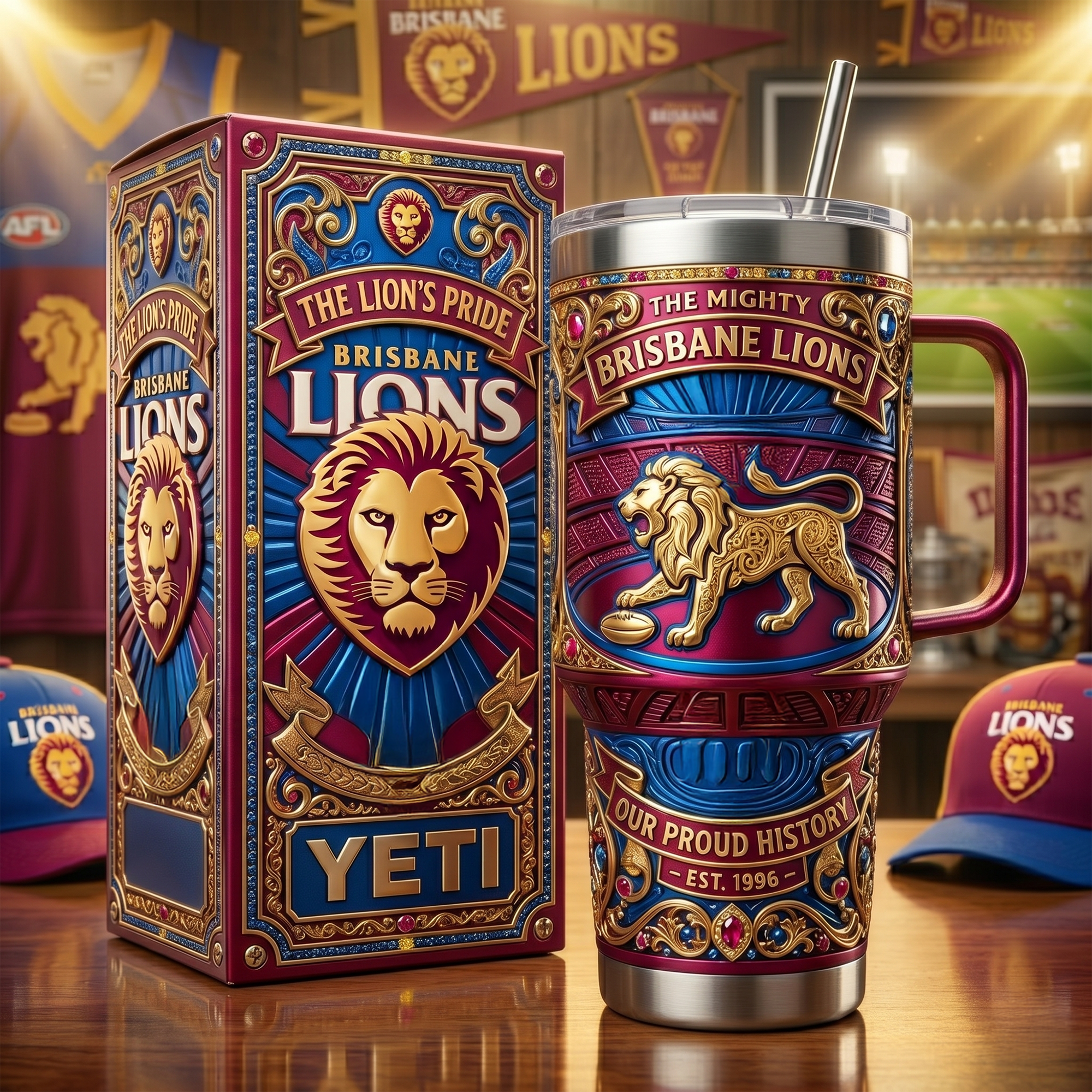 BRBL 40oz Tumbler With Handle LNTH