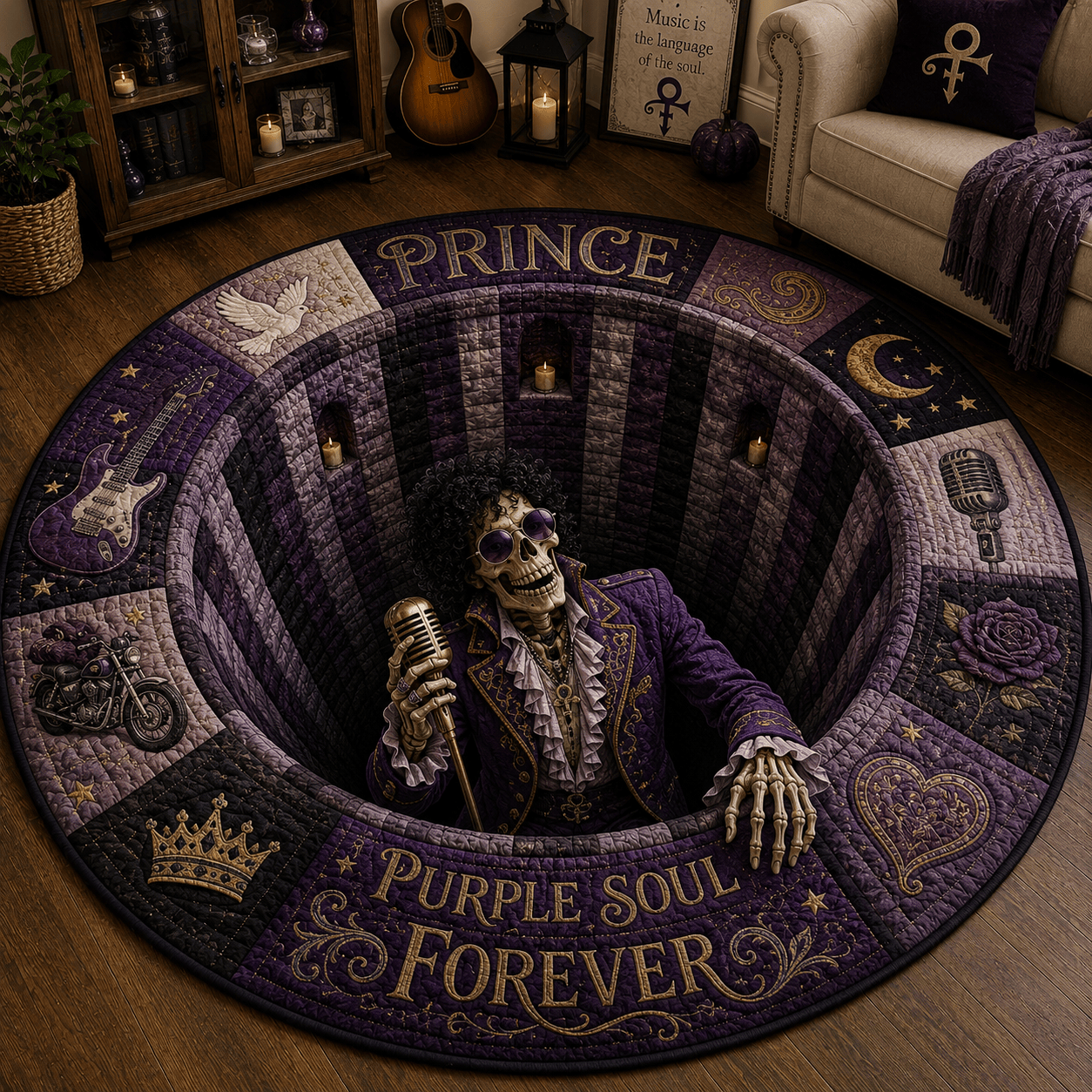 PRCE Quilted Round Mat HQH