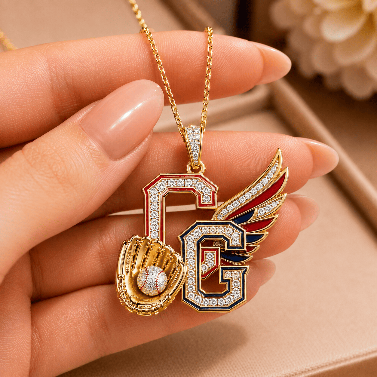 CLG Solid Gold Chain with Diamond Pendant BMD