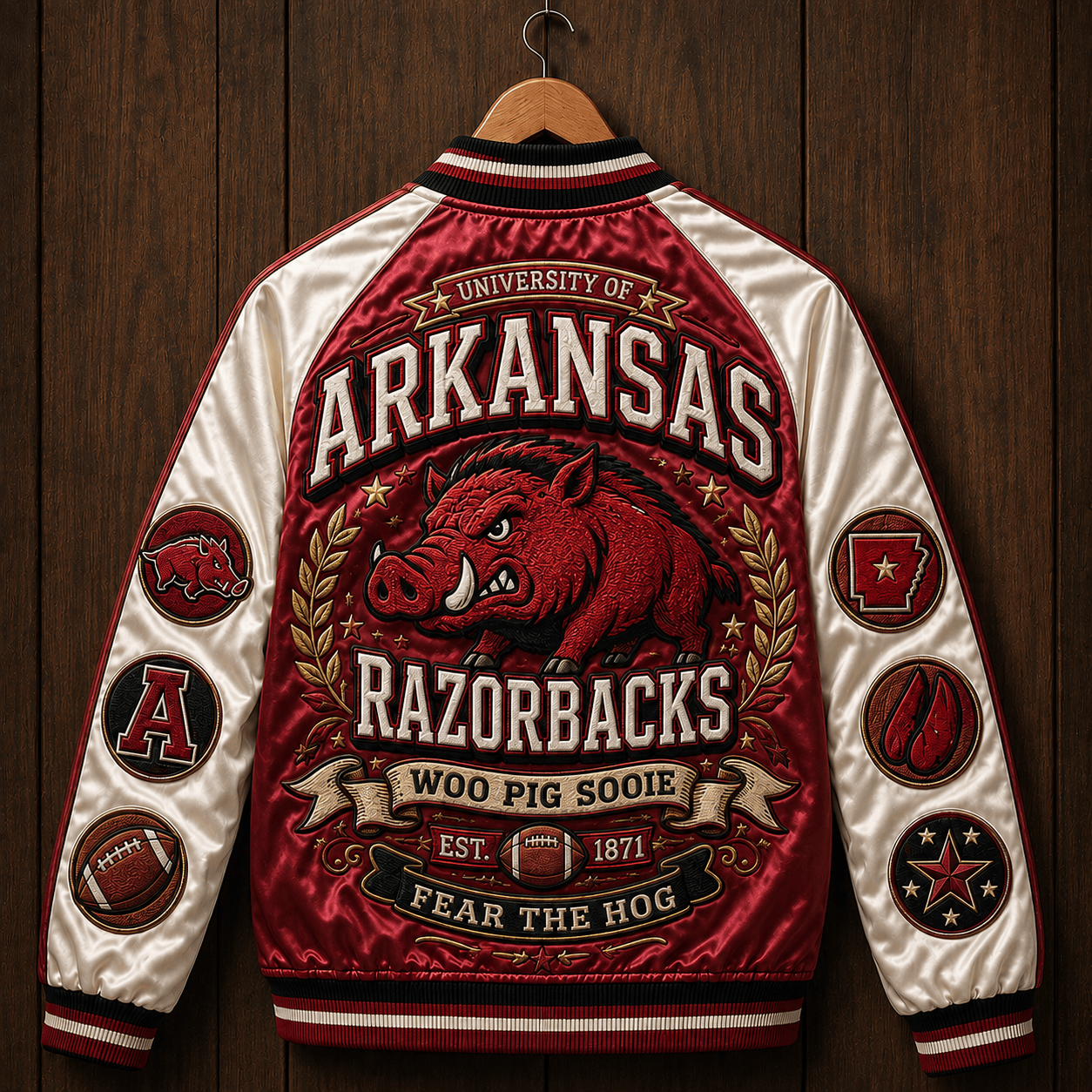 PREMIUM AKR SATIN BASEBALL JACKET NTNA