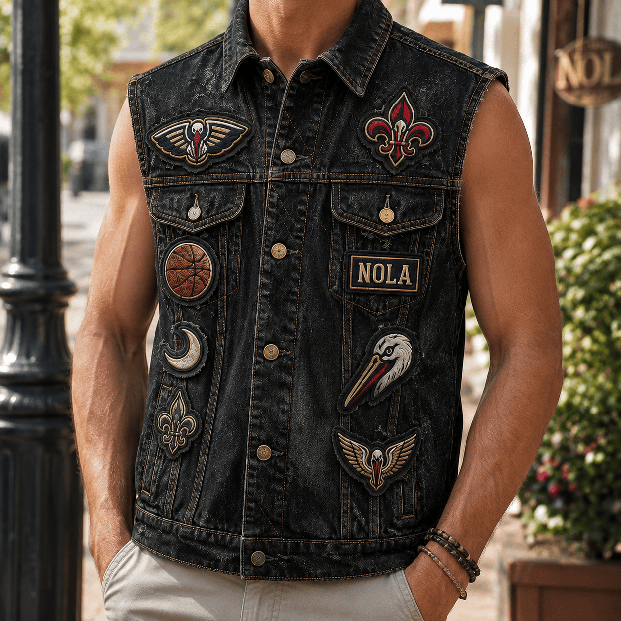 NOP PREMIUM DENIM VEST NVH