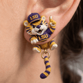 Premium LSU Dangle Earrings HQH