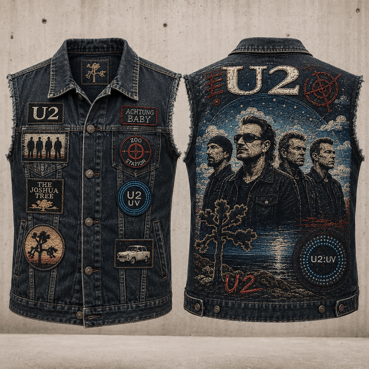 U2 PREMIUM DENIM VEST NVH