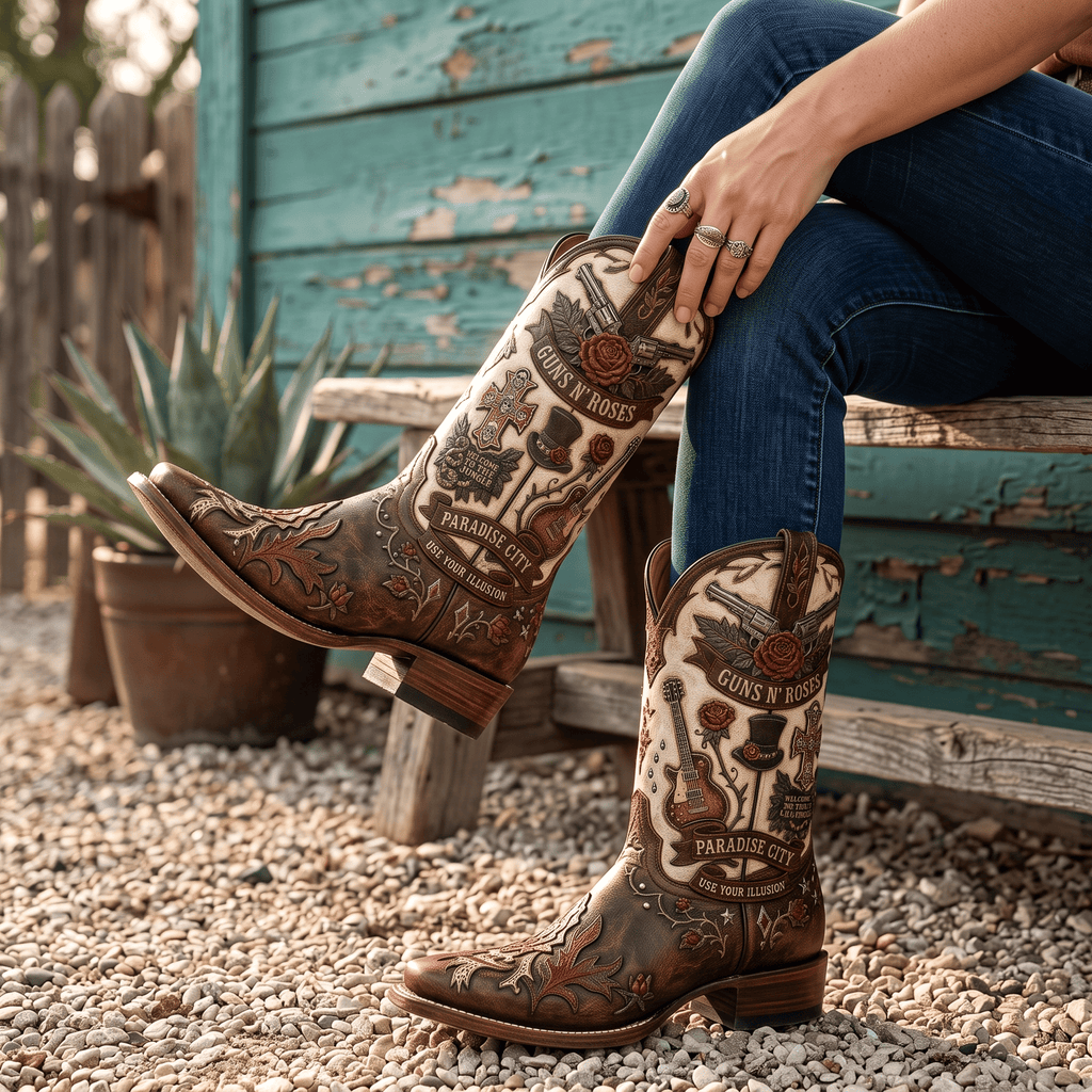 GNR WESTERN COWBOY BOOTS HTTT