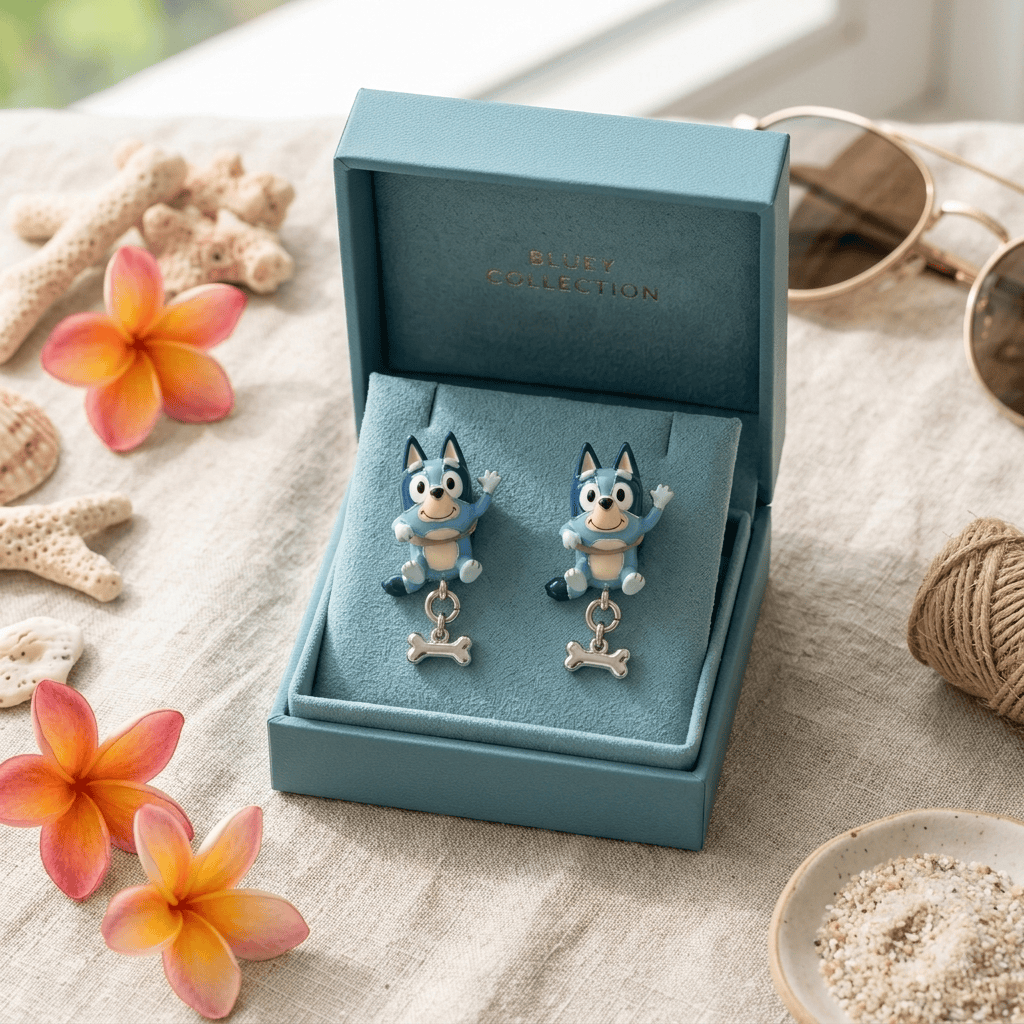 Premium BLU Dangle Earrings NTTB