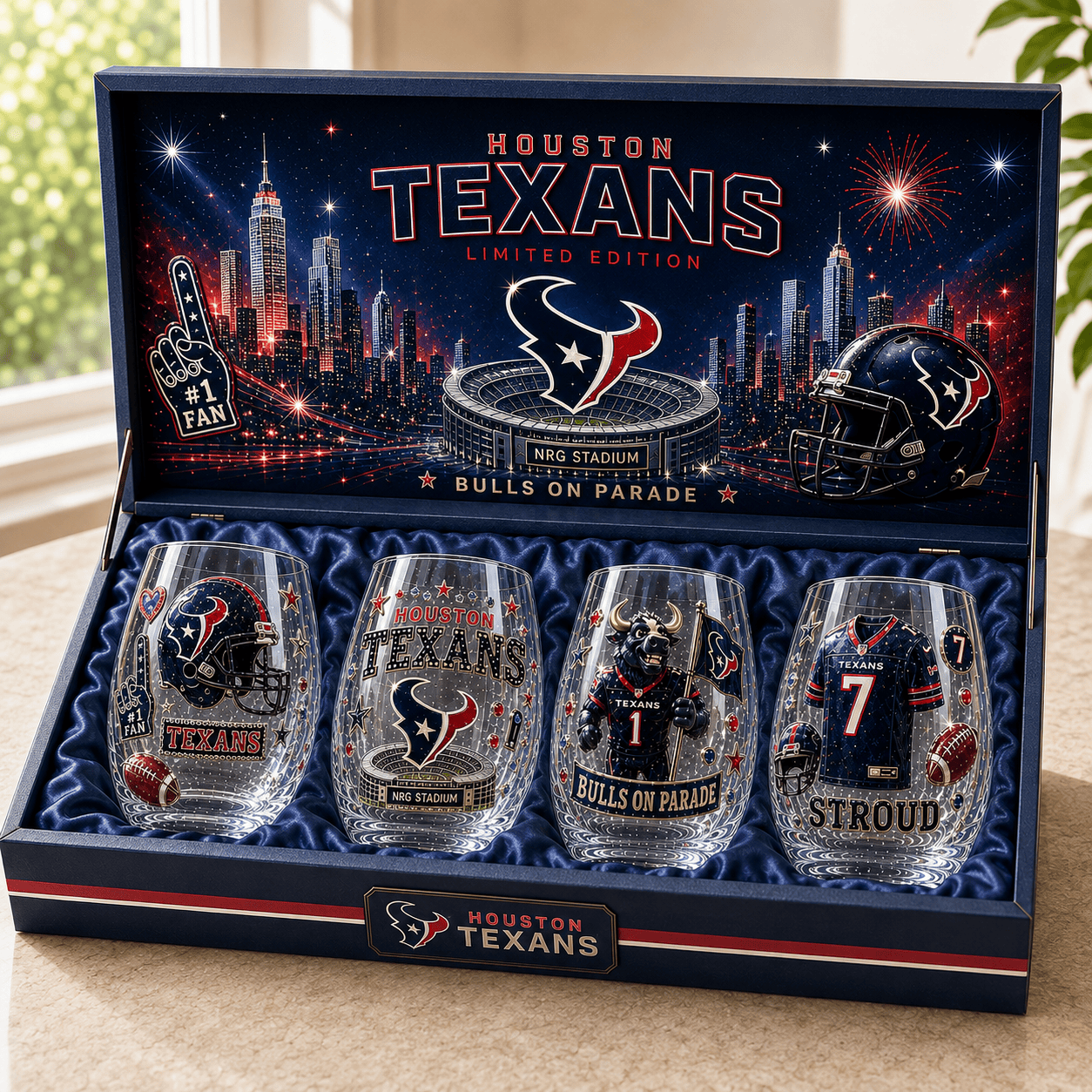 Premium HTX Stemless Wine Glass Set BMD