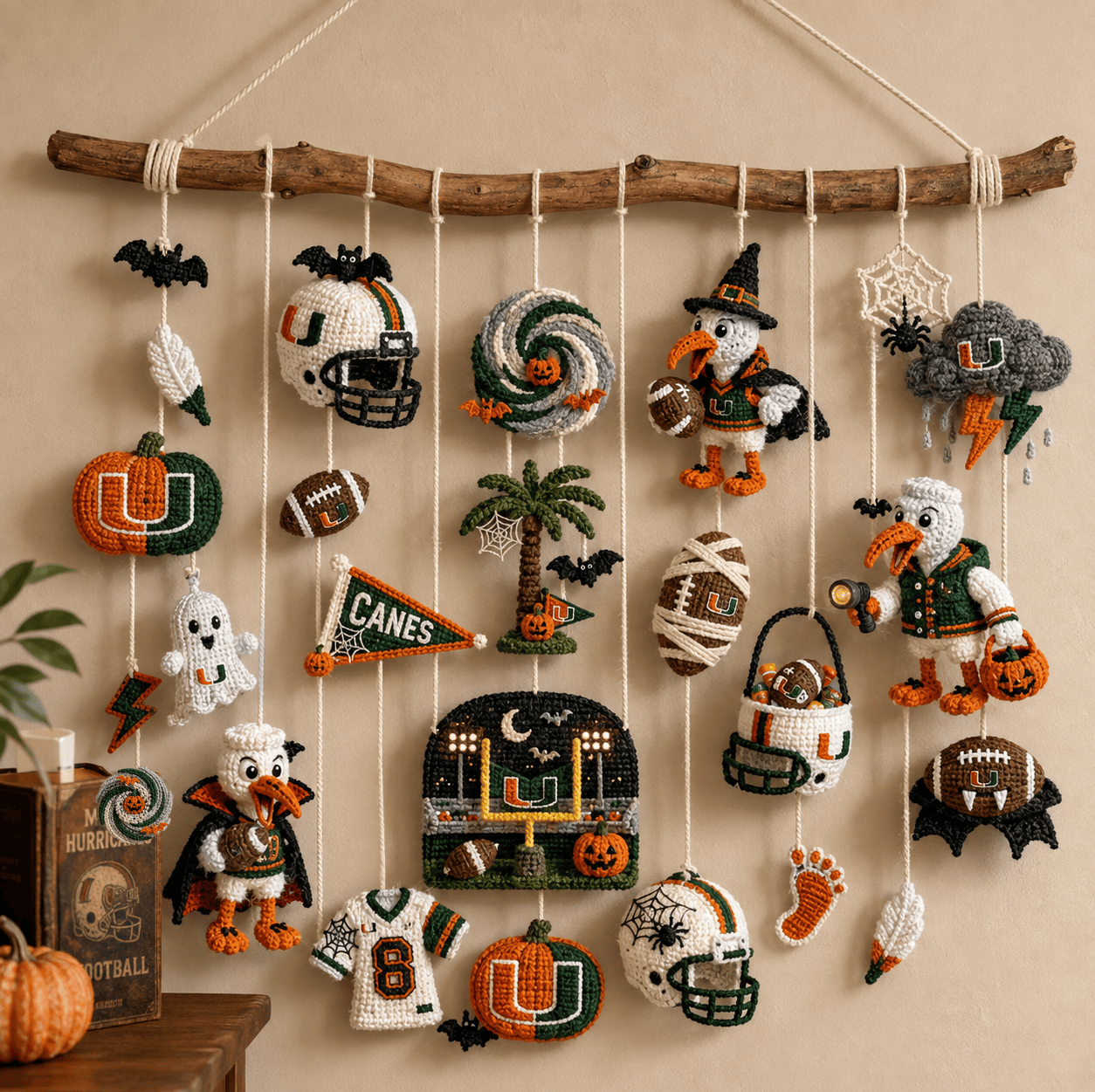 MHC Halloween Crochet Wall Hanging HTTT