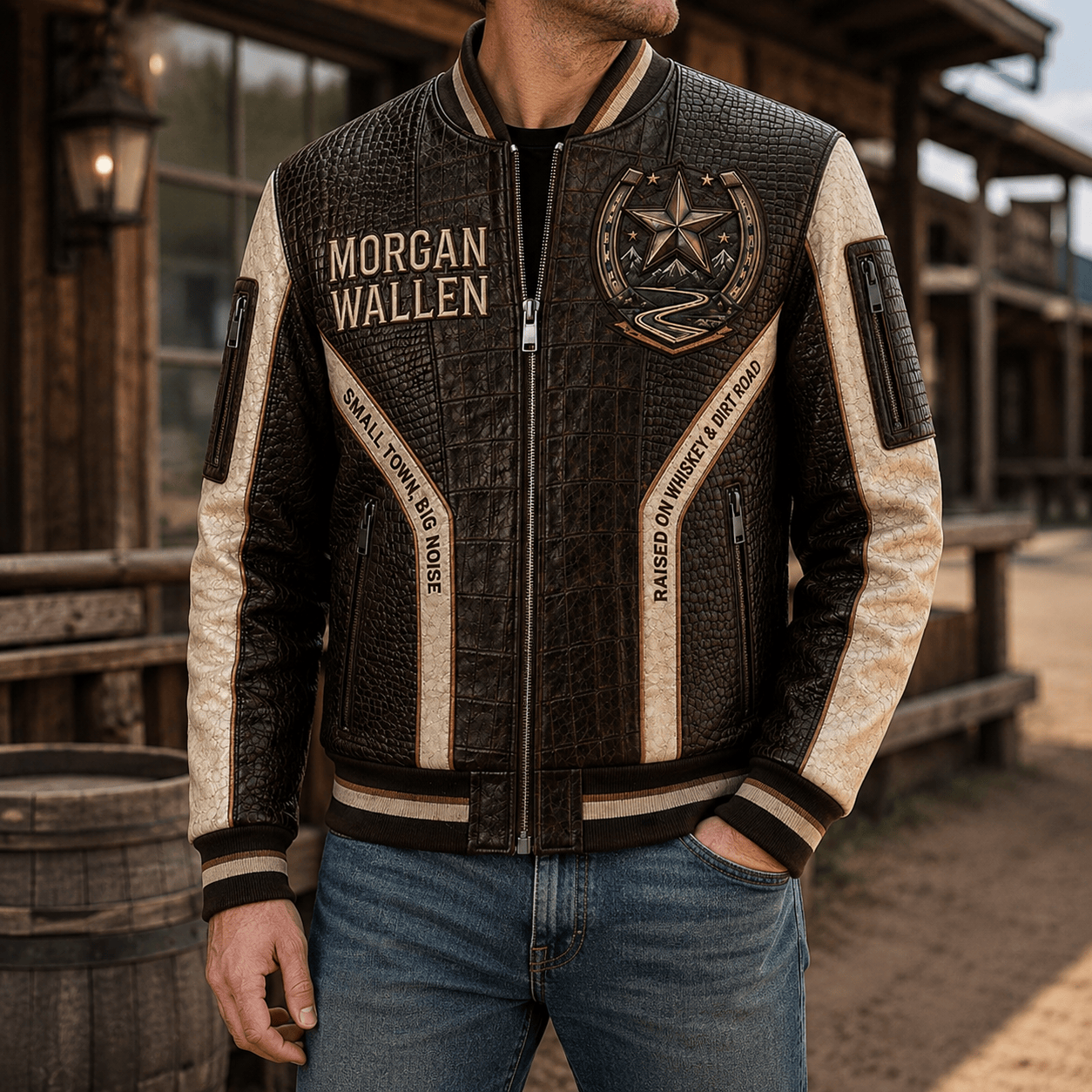 Premium MGWL Leather Zipper Jacket TTMH