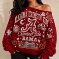 ACT 3D SHOULDER RHINESTONE SWEATSHIRT NTKO
