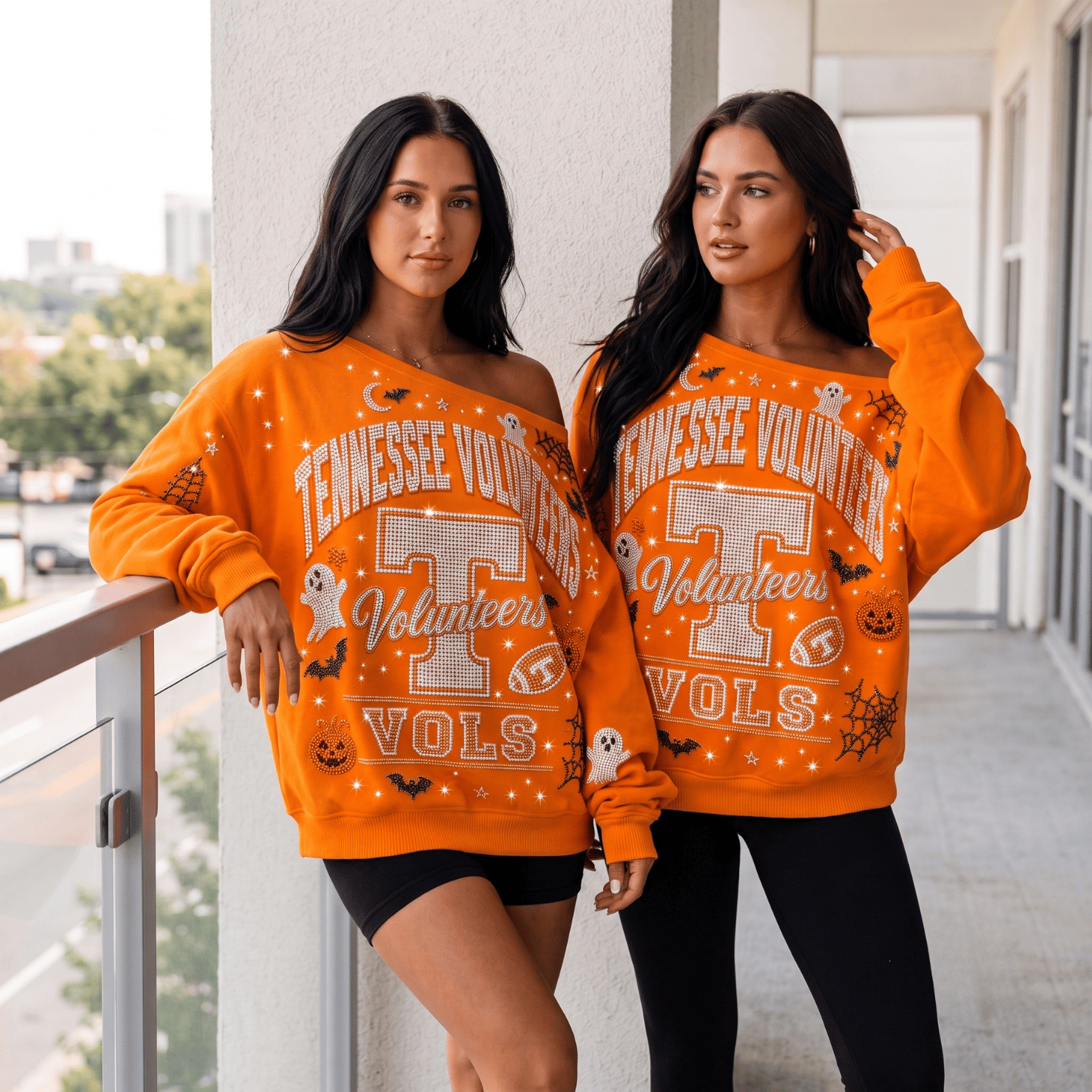 TVF 3D SHOULDER RHINESTONE SWEATSHIRT NTKO