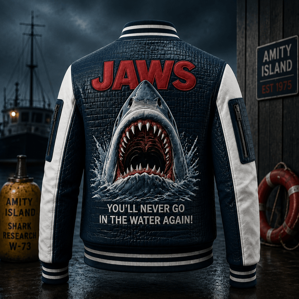 Premium JAWS Leather Zipper Jacket TTMH
