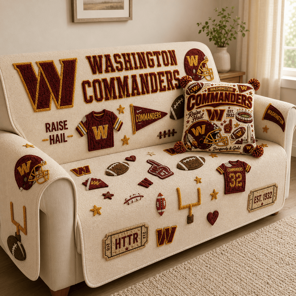 WCD Tufted Sofa Cover & Pillow Set DNBN