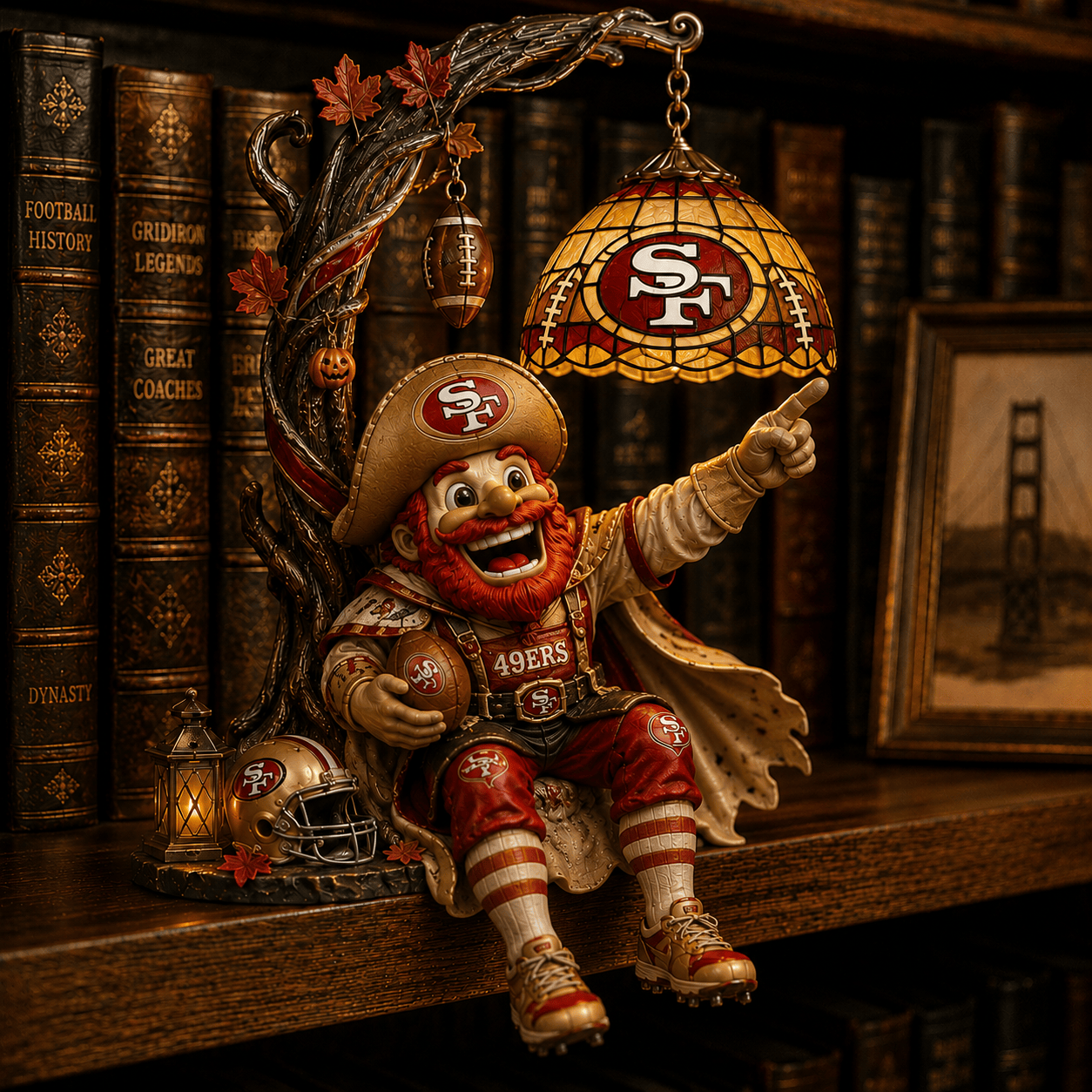 Premium SF49 Bookshelf Figurines Lamp PDL