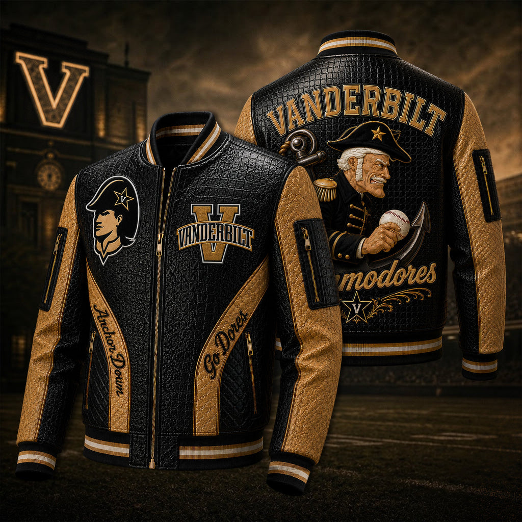 Premium VDBC Leather Zipper Jacket PVNA