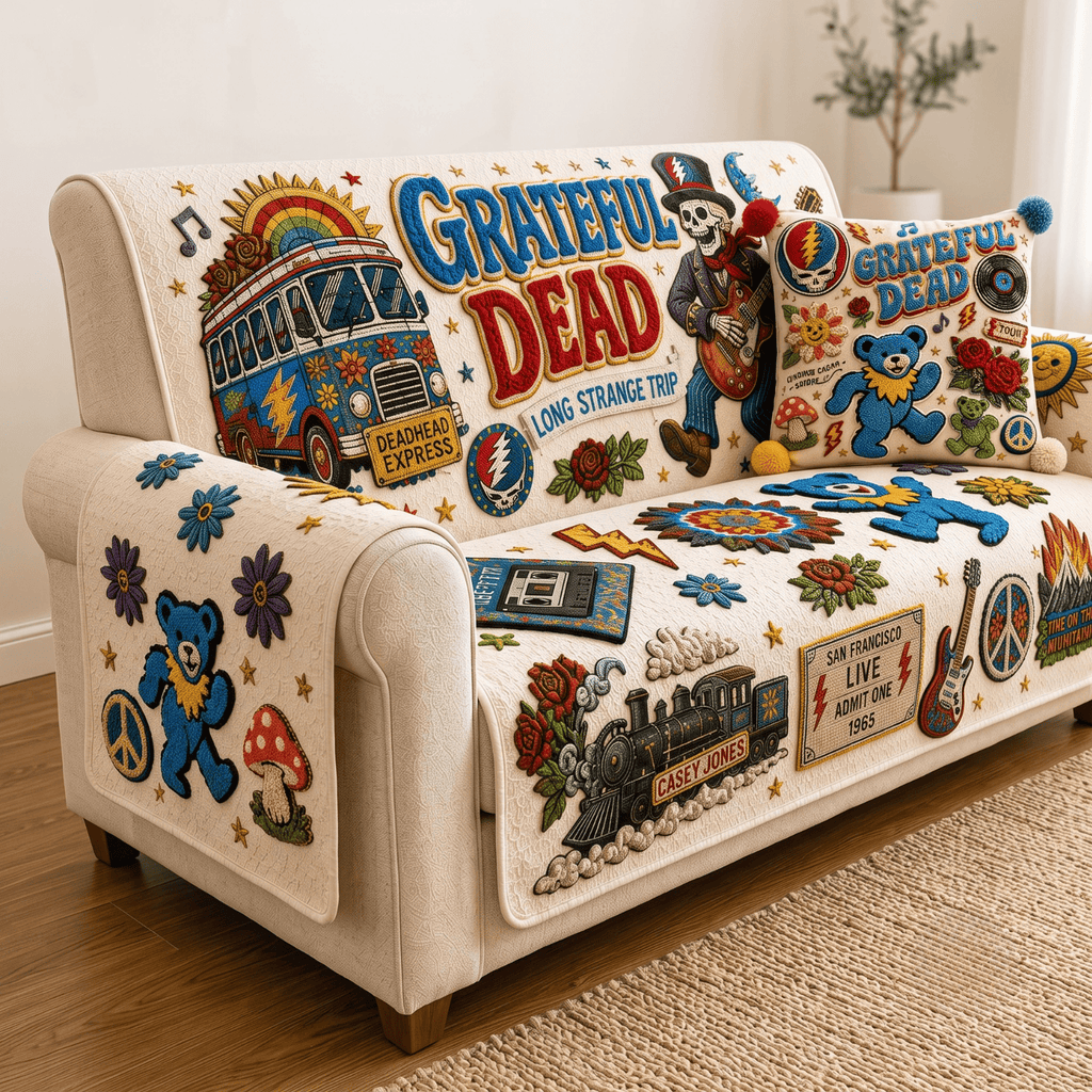 GRFD Tufted Sofa Cover & Pillow Set NTKO