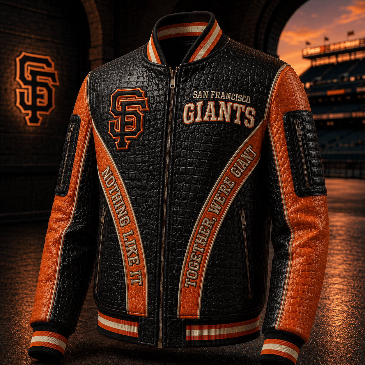 Premium SFG Leather Zipper Jacket PVNA