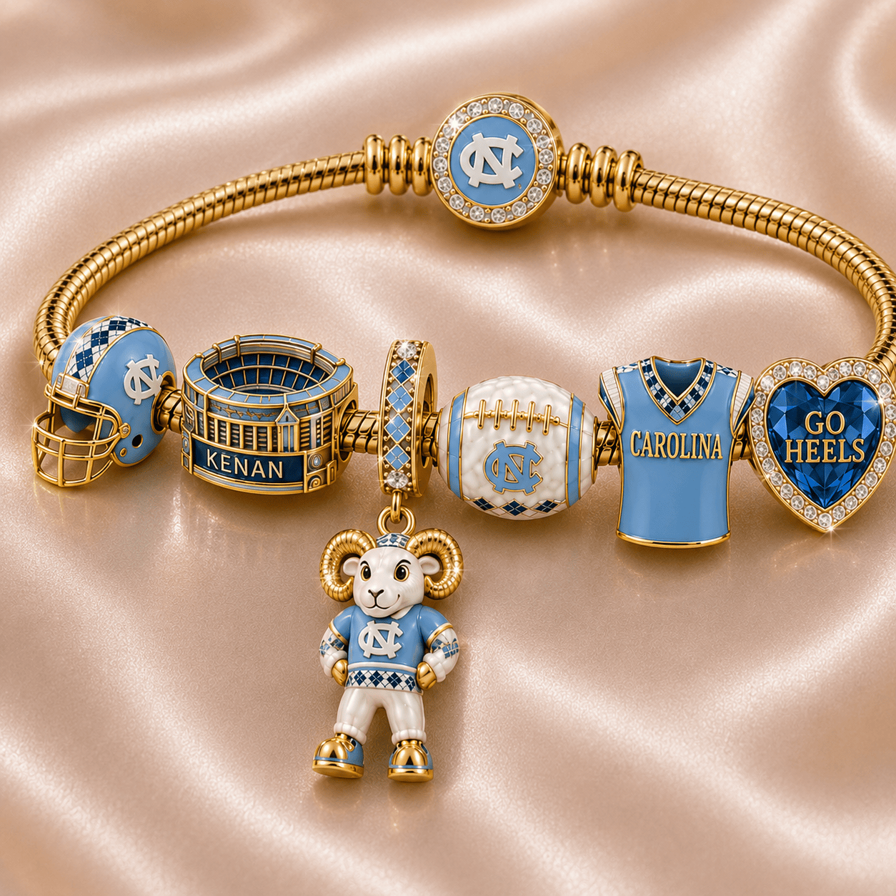 NCTH Gold Charm Bracelet Set TMH