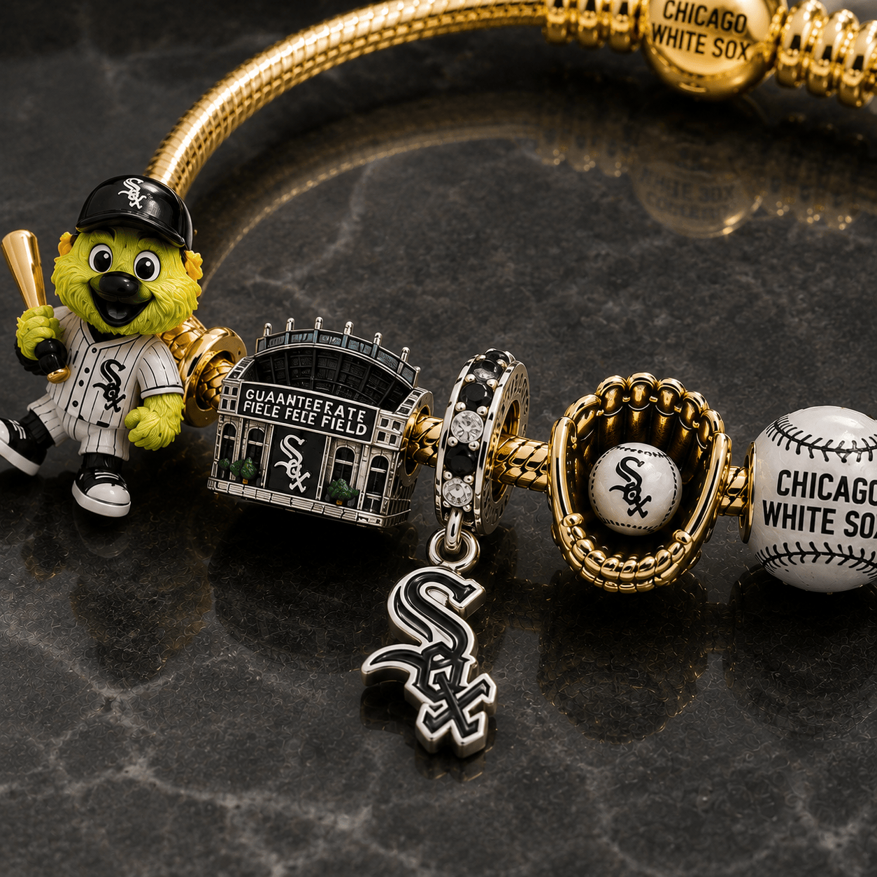 CWS Gold Charm Bracelet Set BMD