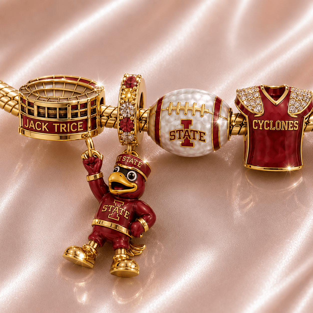 ISC Gold Charm Bracelet Set TMH