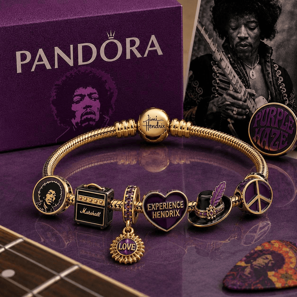 JHR Gold Charm Bracelet Set VTH