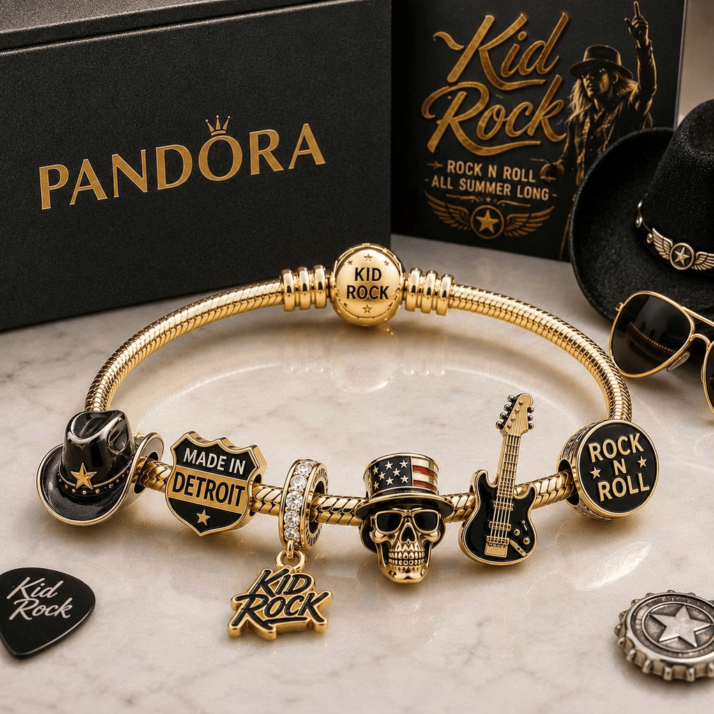 KRK Gold Charm Bracelet Set VTH