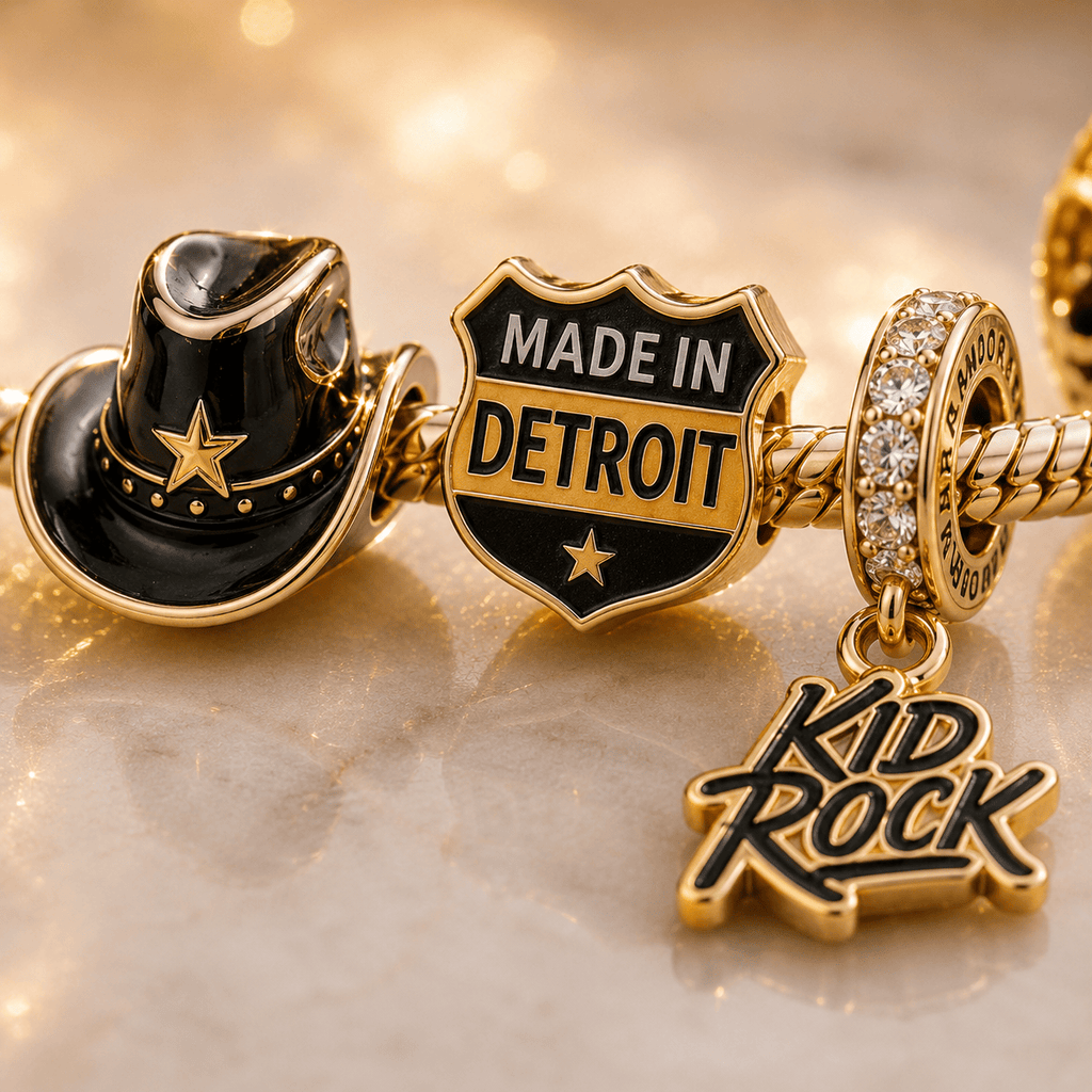 KRK Gold Charm Bracelet Set VTH