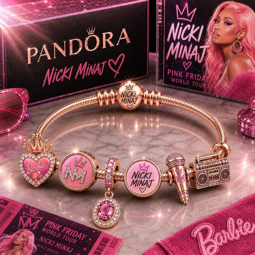 NKM Gold Charm Bracelet Set VTH