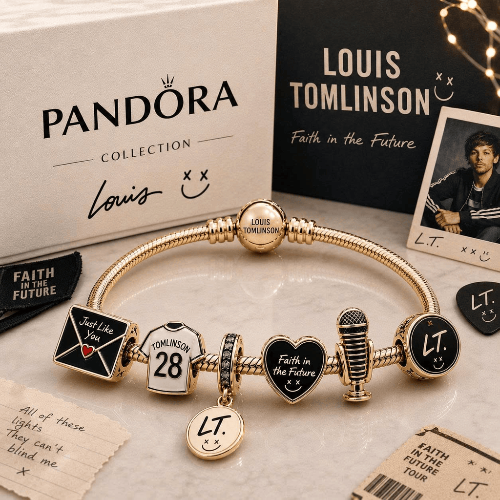 LTLS Gold Charm Bracelet Set VTH